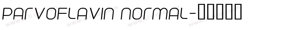 Parvoflavin Normal字体转换